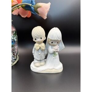 Precious Moments E3114 Wedding "The Lord Bless You And Keep You" Bride And Groom